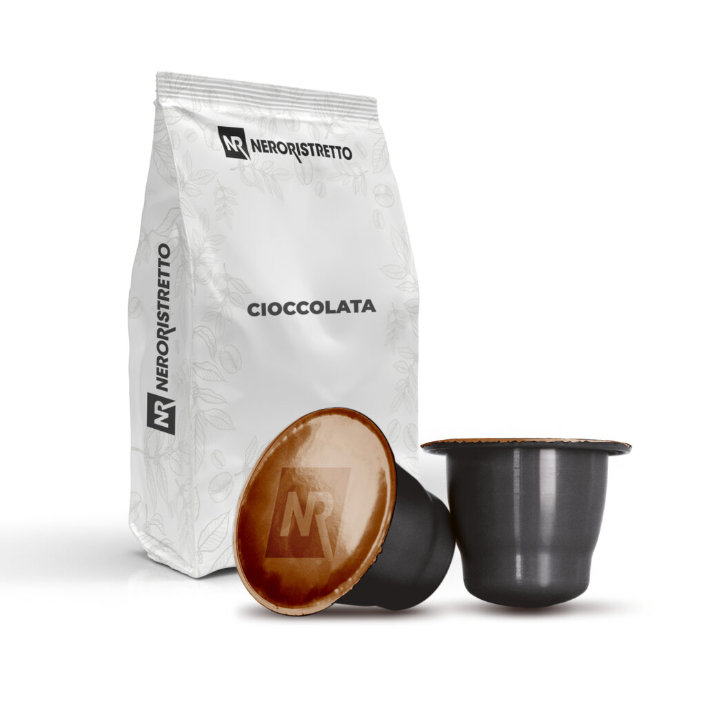 50 Capsule Compatibili Nespresso Mini Cioccolata Neroristretto